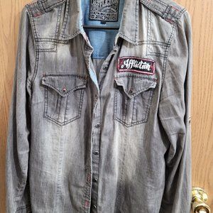 Affliction Long Sleeve Button Up Shirt